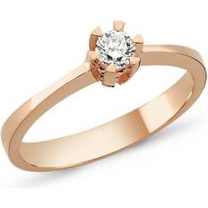Nuran Star Ring - Rose Gold/Transparent