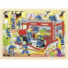 Goki Palapelit Goki Wooden Jigsaw Puzzle Fire Brigade 48pcs. Puu