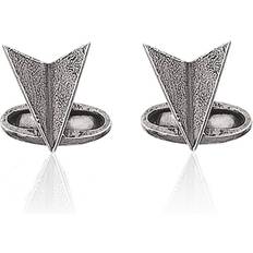 Dam Manschettknappar Scrouples Silver Cufflinks - Silver/Black