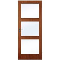 Swedoor Easy Nature GW3 Mahogny Skjutdörr Klarglas (82.5x194cm)