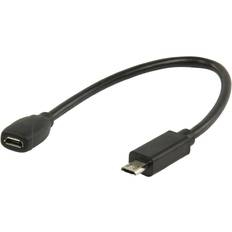 Valueline MHL USB Micro B-USB Micro B 2.0 M-F Adapter 0.2m