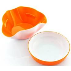 Naranja Cuencos de postre InnovaGoods 2 in 1 Cuenco de postre 2pcs