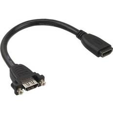 InLine HDMI-HDMI F-F 0.2m