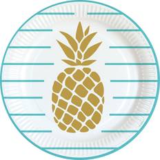 Cerchio Tovaglioli di carta Amscan Plates Pineapple Vibes 8-pack