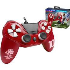 Subsonic Pro4 Calcio Controller Per Playstation 4 Ps4 Slim Ps4 Pro Playstation 3 Pc Pro4 Cablato Rosso