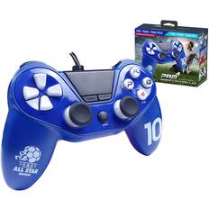 Subsonic Pro4 Controller Calcio Per Playstation 4 Ps4 Slim Ps4 Pro Playstation 3 Pc Pro 4 Blu Cablato