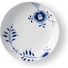 Royal copenhagen hvid riflet moderne Royal Copenhagen Blue Fluted Mega Flad tallerken 25cm 24.8cm