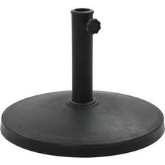 vidaXL Parasol Base Round Polyresin 22 lbs Black 10kg