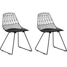 Noir Chaises de Cuisine Beliani Harlan Chaise de Cuisine 82cm 2pcs