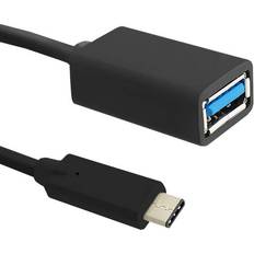 Qoltec USB A-USB C 3.1 (Gen.1) M-F 0.2m