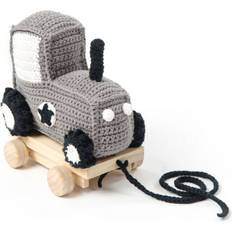 Dragleksaker på rea Smallstuff Pull Tractor 19cm