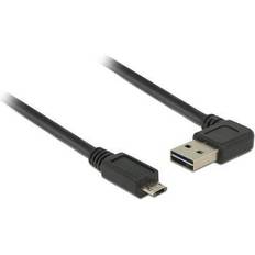 DeLock Left/Right Easy-USB USB A-USB Micro-B 2.0 Angled 0.5m