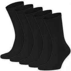 Bambu - Herr Kläder Frank Dandy Bamboo Solid Crew Socks 5-pack - Black