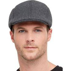 Grey Headgear Smiffys 20's Gangster Flat Cap