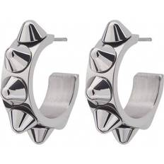 Peak Creole Earrings - Silver
