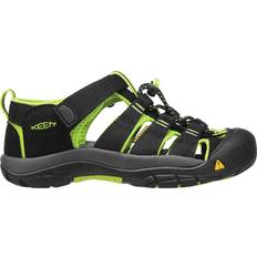 Vedenpitävä Sandaalit Keen Newport H2 Kid Sandals - Black/Lime Green