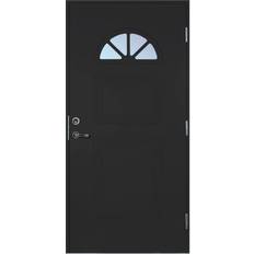 Scandidoor Standard Forsa Ytterdörr Klarglas S 9000-N V (100x200cm)