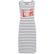 Name It Kid's Printed Maxi Dress - White/Bright White (13161687)