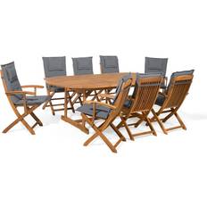 Extension/Optional Extension Patio Dining Sets Beliani Maui Patio Dining Set, 1 Table incl. 8 Chairs