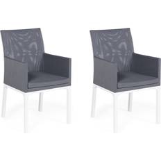 Aluminium Garden & Outdoor Furniture Beliani Bacoli 2-pack Garden Dining Chair