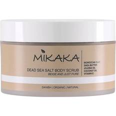 Sea salt body scrub Mikaka Dead Sea Salt Body Scrub Beige & Just Pure 250g