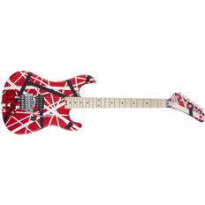 EVH Striped Series 5150 MN Red Black and White Stripes Chitarra Elettrica