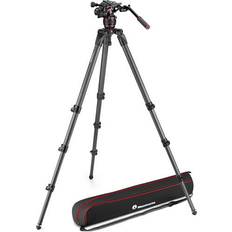 Manfrotto Kit video Nitrotech 608 treppiede tubo singolo carbonio