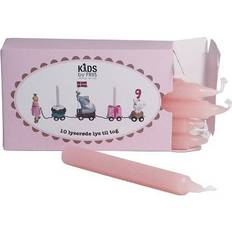 Pink Fødselsdagstog Kids by Friis Birthday Candles Pink 10-pack