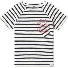 Vallmo Tee - Off White/Dark Navy (408506)