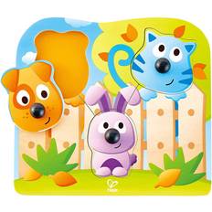 Knob Puzzles Hape Big Nose Pet 4 Pieces