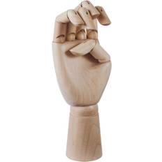 Beige Dekorasjoner Hay Wooden Hand Pyntefigur 18cm