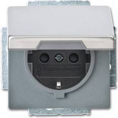 Silver Wall Outlets Busch-Jaeger 20 EUKB-866 1-way