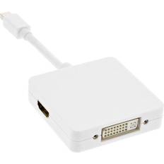 InLine Mini Displayport-Displayport/HDMI/DVI M-F