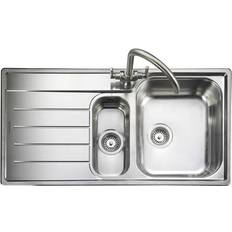 Silver Drainboard Sinks Rangemaster Oakland (OL9852L)