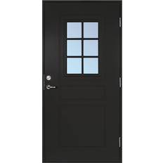 Scandidoor Standard Åmål Ytterdörr Klarglas S 9000-N V (90x200cm)