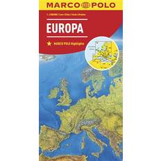 German Books MARCO POLO Länderkarte Europa, physisch 1:2 500 000