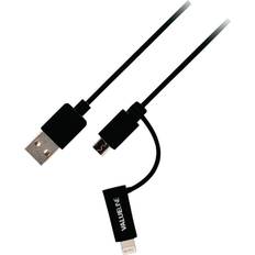 Valueline USB A-Lightning/USB B Micro 1m