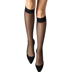 Satin Touch 20 KneeHighs - Black