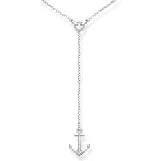 Thomas Sabo Love Anchor Necklace - Silver/White