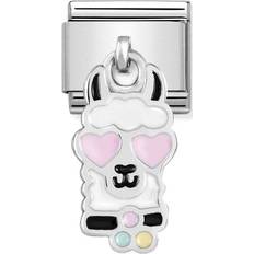 Yellow Charms & Pendants Nomination Composable Classic Llama Head Link Charm - Silver/Multicolour