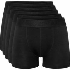 Bambus Underbukser Resteröds Gunnar Bamboo Boxer 5-pack - Black