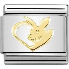 Nomination Composable Classic Link Bunny Rabbit Charm - Silver/Gold