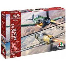 Modeller & Byggesæt Italeri War Thunder FW190 D-9 & BF109 F-4 1:72