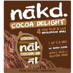 Gluten Free Bars Nakd Cocoa Delight 4x35g 4 pcs