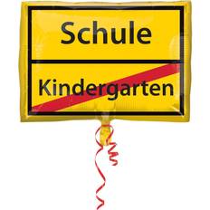 Amscan Foil Ballon Junior Shape Schulanfang Schild