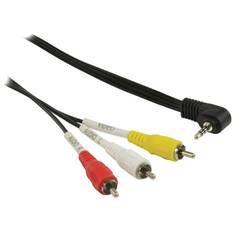 Valueline Angled 3RCA-3.5mm 1m