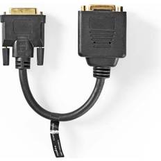 Dvi d till hdmi Nedis DVI-D-DVI-D/HDMI M-F 0.2m