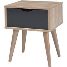 MDF Bedside Tables LPD Furniture Scandi Bedside Table 36x40cm