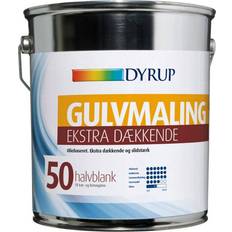 Dyrup Gulvmaling - Udendørs maling Dyrup Extra Covering 50 Gulvmaling Hvid 0.75L