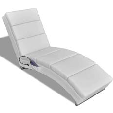 Fauteuils de massage vidaXL Chaise Massage Electrique Fonctionnelle Blanc